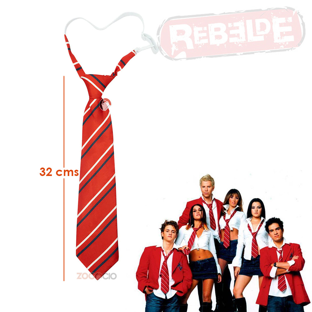 Miniatura 2 de Corbata Rbd Para Disfraz De Rebelde De R